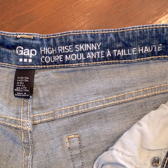 Gap High Rise Skinny Jeans 1969 size 12 - Picture 4 of 7